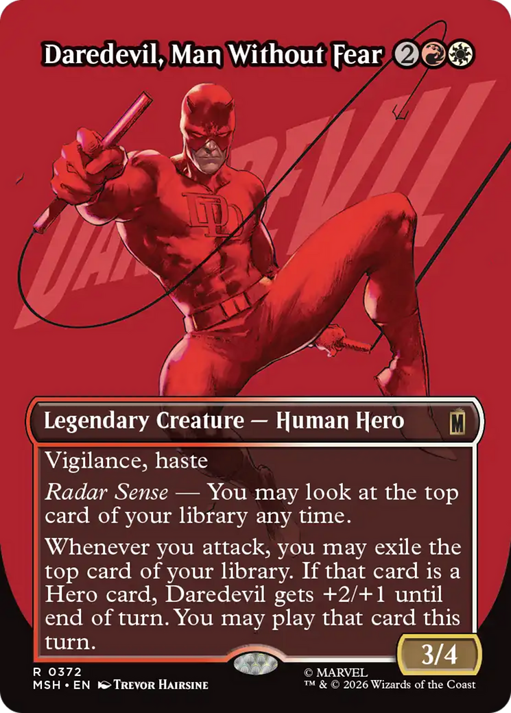 Daredevil, Man Without Fear (Borderless) (0372) [Marvel Super Heroes] | Empire Gaming NC