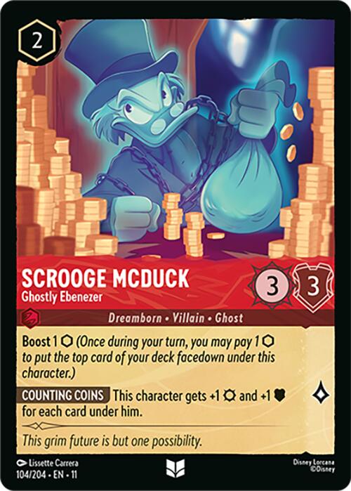 Scrooge McDuck - Ghostly Ebenezer (104/204) [Winterspell] | Empire Gaming NC