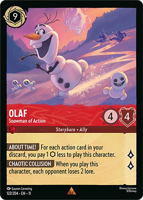 Olaf - Snowman of Action (122/204) [Winterspell] | Empire Gaming NC