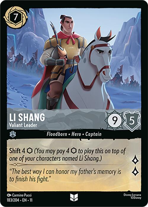 Li Shang - Valiant Leader (183/204) [Winterspell] | Empire Gaming NC