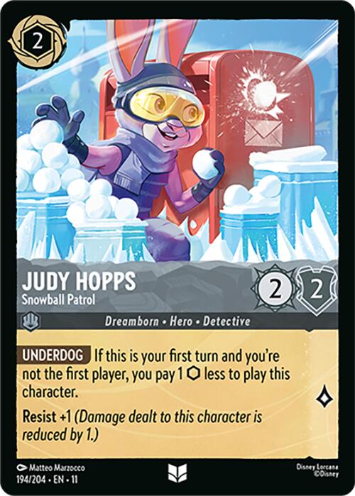 Judy Hopps - Snowball Patrol (194/204) [Winterspell] | Empire Gaming NC