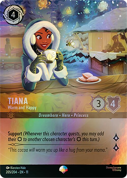 Tiana - Warm and Happy (Epic) (205/204) [Winterspell] | Empire Gaming NC