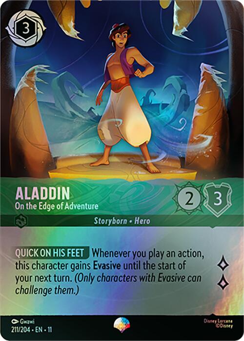 Aladdin - On the Edge of Adventure (Epic) (211/204) [Winterspell] | Empire Gaming NC