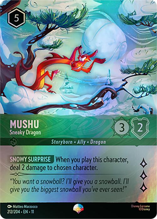 Mushu - Sneaky Dragon (Epic) (212/204) [Winterspell] | Empire Gaming NC