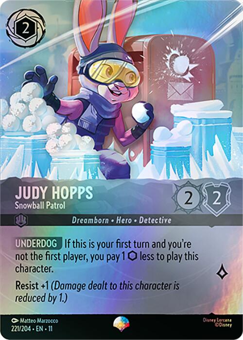 Judy Hopps - Snowball Patrol (Epic) (221/204) [Winterspell] | Empire Gaming NC