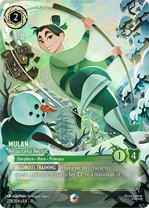 Mulan - Resourceful Recruit (Enchanted) (229/204) [Winterspell] | Empire Gaming NC