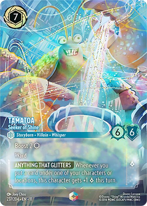 Tamatoa - Seeker of Shine (Enchanted) (237/204) [Winterspell] | Empire Gaming NC