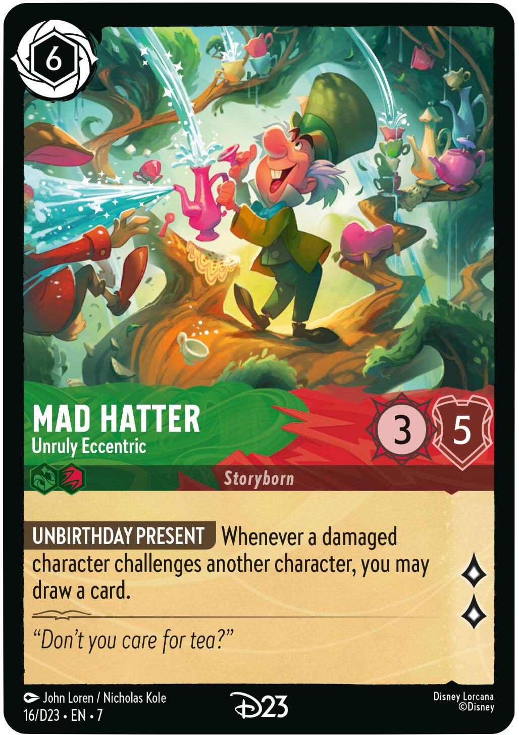 Mad Hatter - Unruly Eccentric (16) [D23 Promos] | Empire Gaming NC