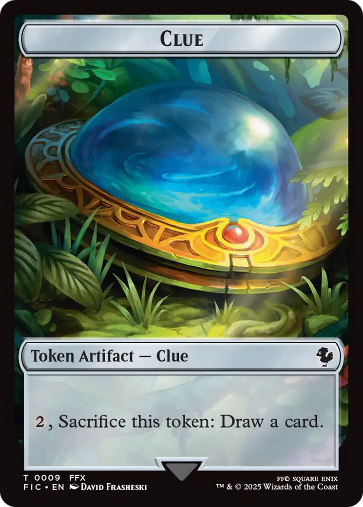 Clue // Treasure Double-Sided Token [FINAL FANTASY Commander Tokens] | Empire Gaming NC