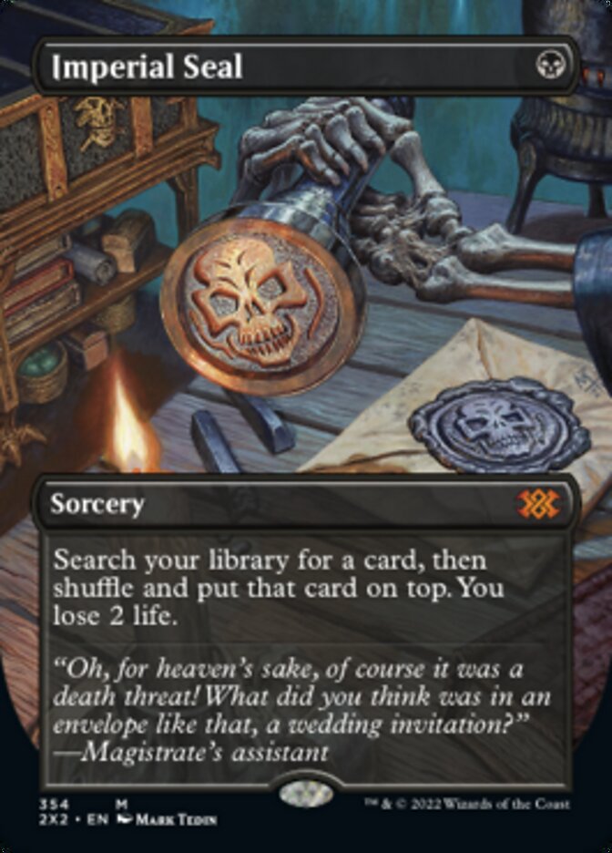Imperial Seal (Borderless Alternate Art) [Double Masters 2022] | Empire Gaming NC