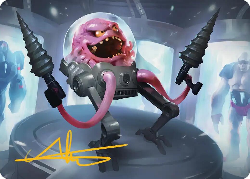 Krang, Master Mind Art Card (4/54) (Gold-Stamped Signature) [Teenage Mutant Ninja Turtles Art Series] | Empire Gaming NC
