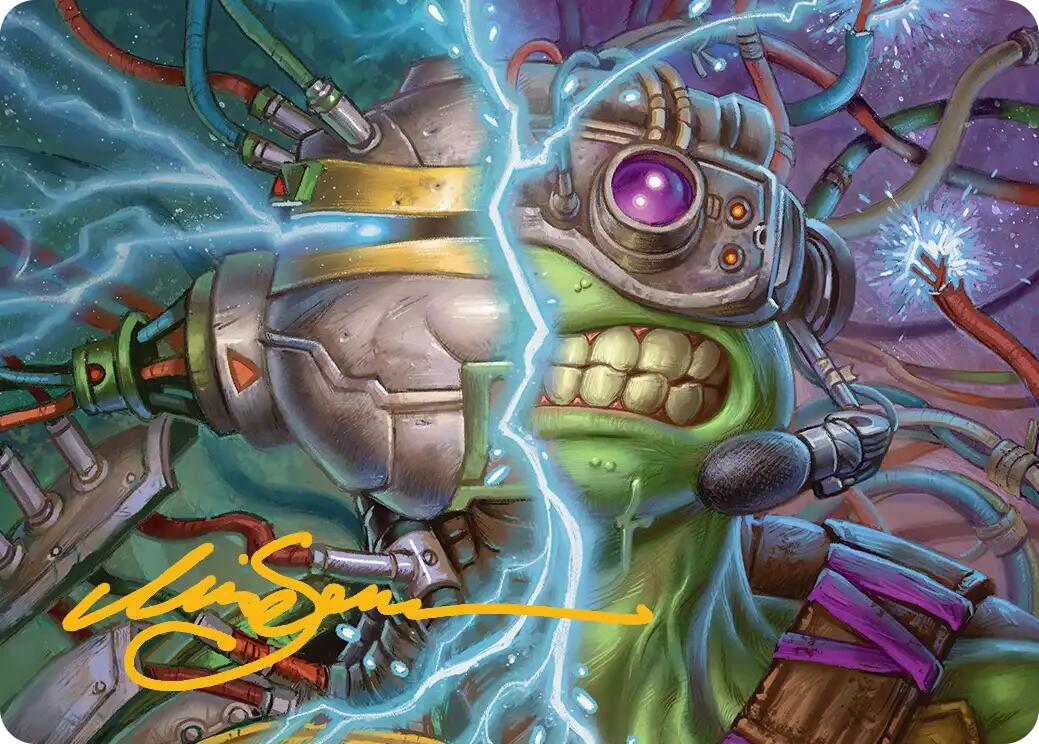 Mind Transfer Protocol Art Card (Gold-Stamped Signature) [Teenage Mutant Ninja Turtles Art Series] | Empire Gaming NC