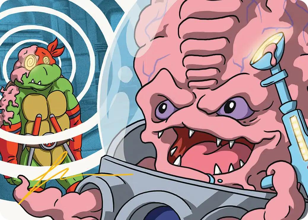 Krang, Master Mind Art Card (25/54) (Gold-Stamped Signature) [Teenage Mutant Ninja Turtles Art Series] | Empire Gaming NC