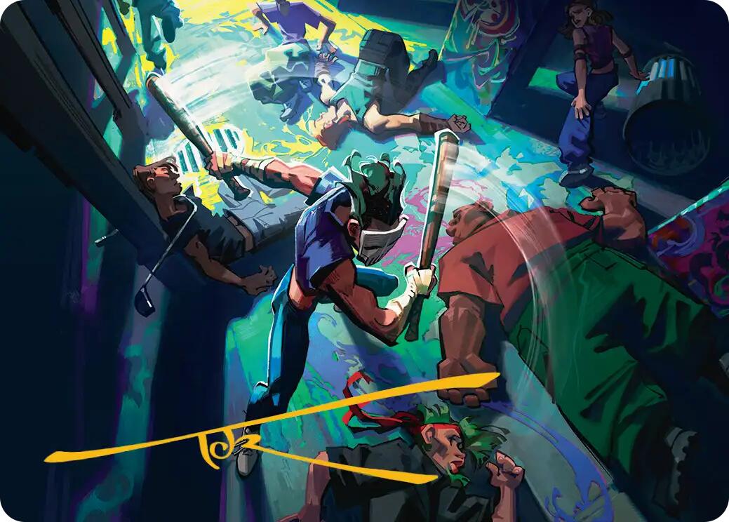 Pain 101 Art Card (Gold-Stamped Signature) [Teenage Mutant Ninja Turtles Art Series] | Empire Gaming NC