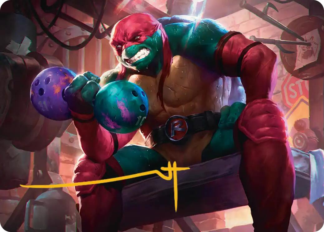 Raphael, Tough Turtle Art Card (Gold-Stamped Signature) [Teenage Mutant Ninja Turtles Art Series] | Empire Gaming NC