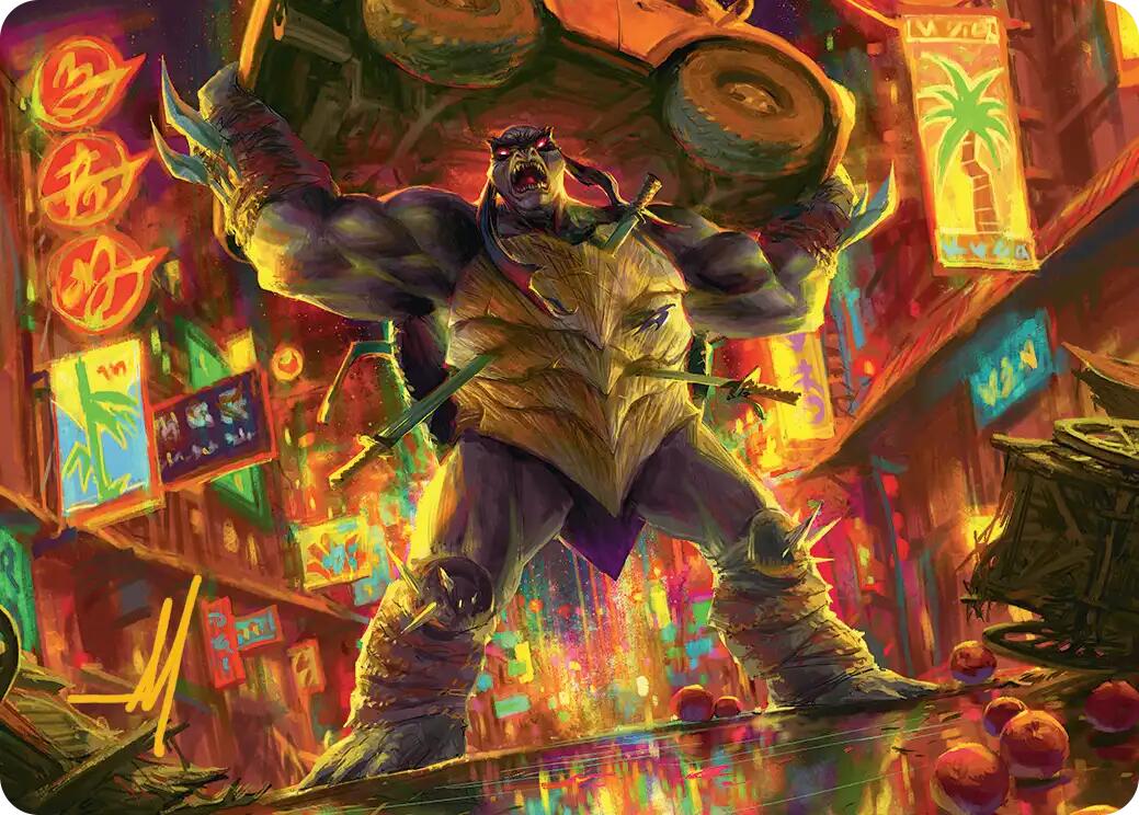 Slash, Reptile Rampager Art Card (Gold-Stamped Signature) [Teenage Mutant Ninja Turtles Art Series] | Empire Gaming NC
