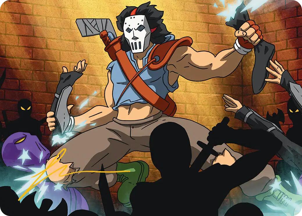 Casey Jones, Vigilante Art Card (Gold-Stamped Signature) [Teenage Mutant Ninja Turtles Art Series] | Empire Gaming NC