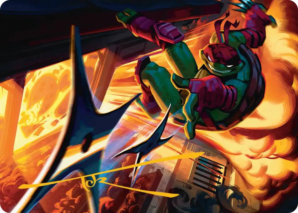 Storm of Steel Art Card (Gold-Stamped Signature) [Teenage Mutant Ninja Turtles Art Series] | Empire Gaming NC