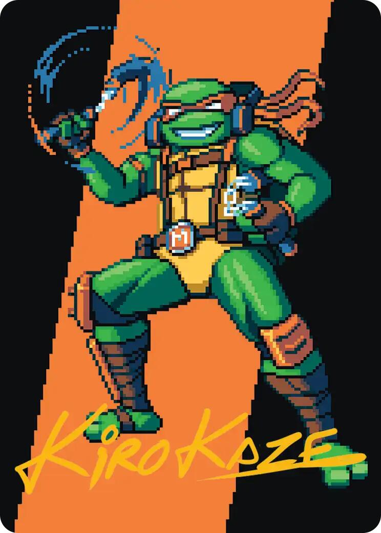 Michelangelo, the Heart Art Card (Gold-Stamped Signature) [Teenage Mutant Ninja Turtles Art Series] | Empire Gaming NC