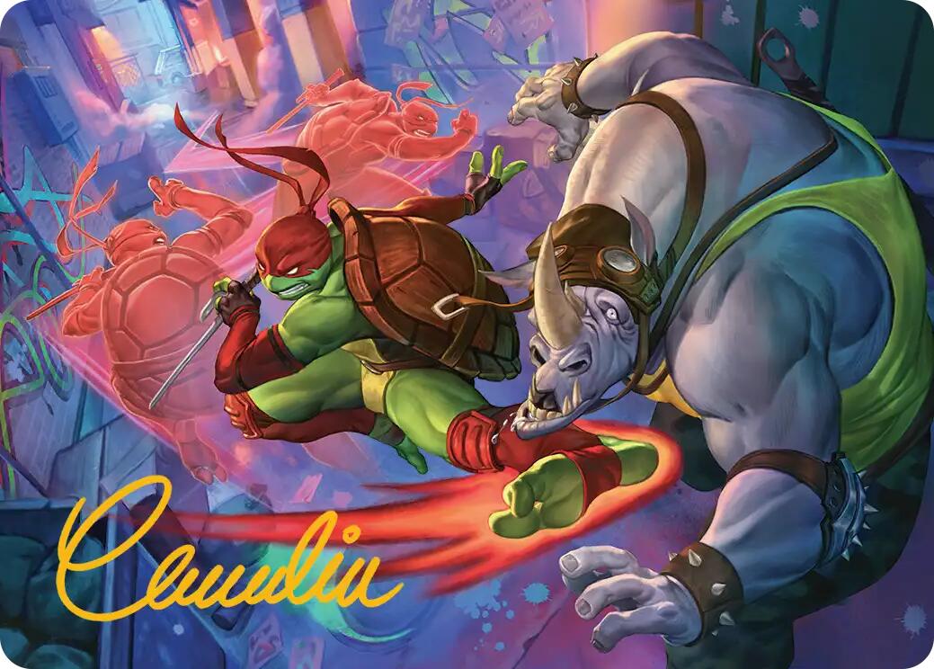 Super Combo Art Card (Gold-Stamped Signature) [Teenage Mutant Ninja Turtles Art Series] | Empire Gaming NC