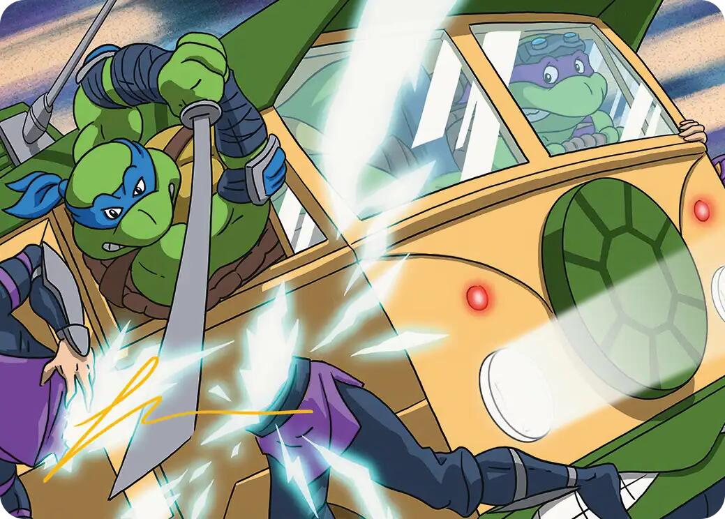 Don & Leo, Problem Solvers Art Card (Gold-Stamped Signature) [Teenage Mutant Ninja Turtles Art Series] | Empire Gaming NC