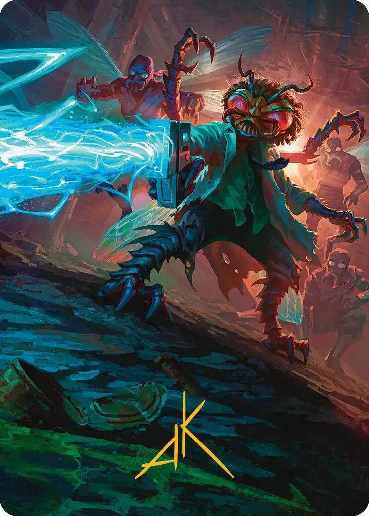 Baxter, Exzzperimental Zzientist Art Card (Gold-Stamped Signature) [Teenage Mutant Ninja Turtles Art Series] | Empire Gaming NC