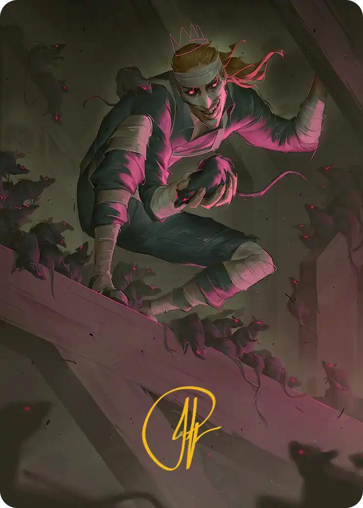 Rat King, the Chaosbringer Art Card (Gold-Stamped Signature) [Teenage Mutant Ninja Turtles Art Series] | Empire Gaming NC