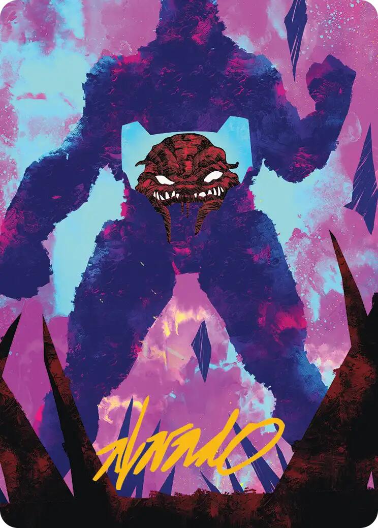 Krang, Utrom Warlord Art Card (Gold-Stamped Signature) [Teenage Mutant Ninja Turtles Art Series] | Empire Gaming NC