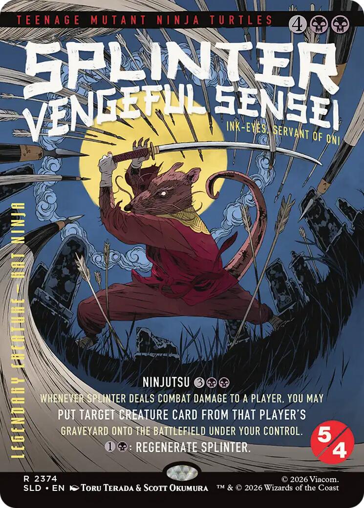 Splinter, Vengeful Sensei - Ink-Eyes, Servant of Oni [Secret Lair Drop Series] | Empire Gaming NC