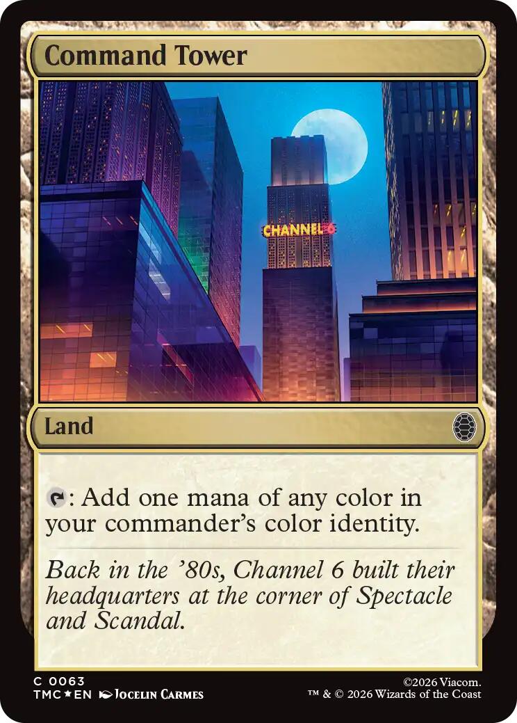 Command Tower (Surge Foil) [Teenage Mutant Ninja Turtles Commander] | Empire Gaming NC