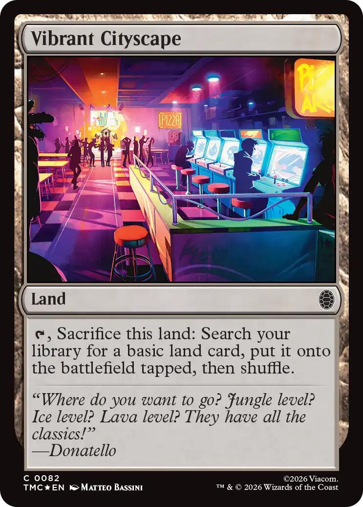 Vibrant Cityscape (Surge Foil) [Teenage Mutant Ninja Turtles Commander] | Empire Gaming NC
