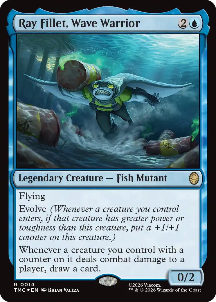 Ray Fillet, Wave Warrior (Surge Foil) [Teenage Mutant Ninja Turtles Commander] | Empire Gaming NC