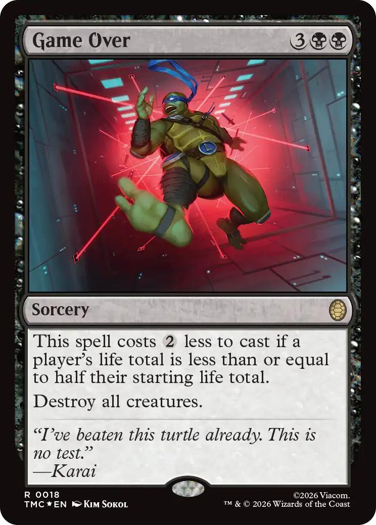 Game Over (Surge Foil) [Teenage Mutant Ninja Turtles Commander] | Empire Gaming NC