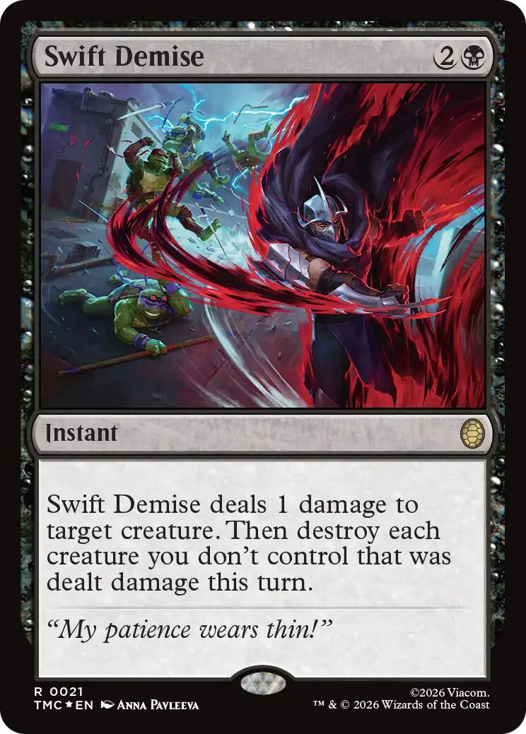 Swift Demise (Surge Foil) [Teenage Mutant Ninja Turtles Commander] | Empire Gaming NC