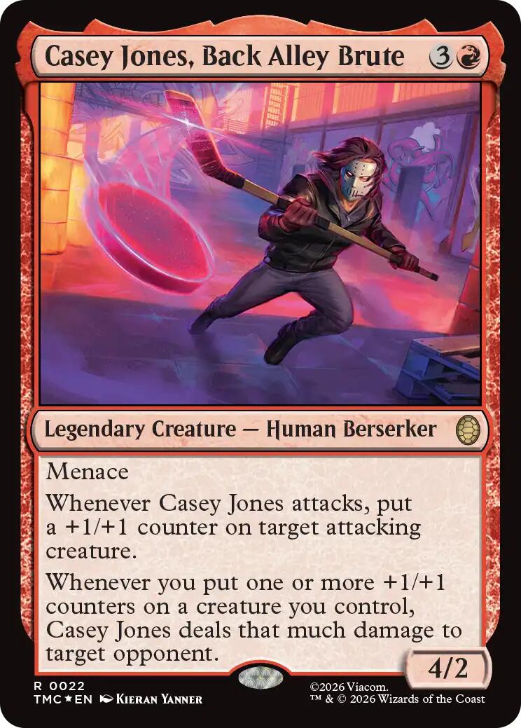 Casey Jones, Back Alley Brute (Surge Foil) [Teenage Mutant Ninja Turtles Commander] | Empire Gaming NC