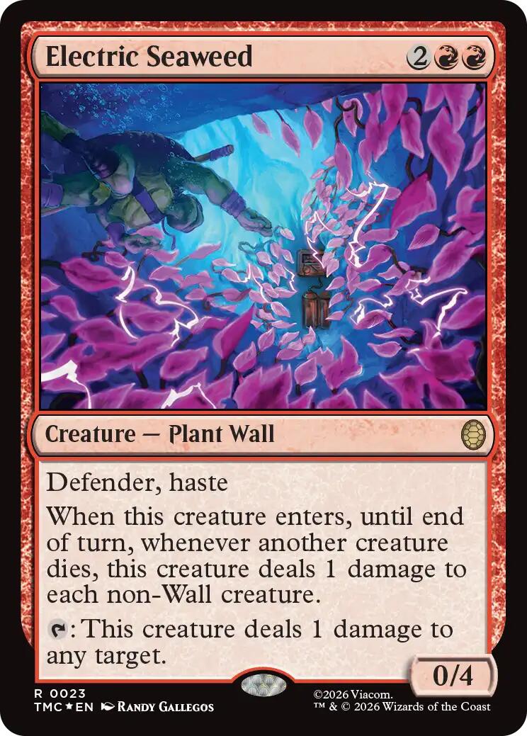 Electric Seaweed (Surge Foil) [Teenage Mutant Ninja Turtles Commander] | Empire Gaming NC