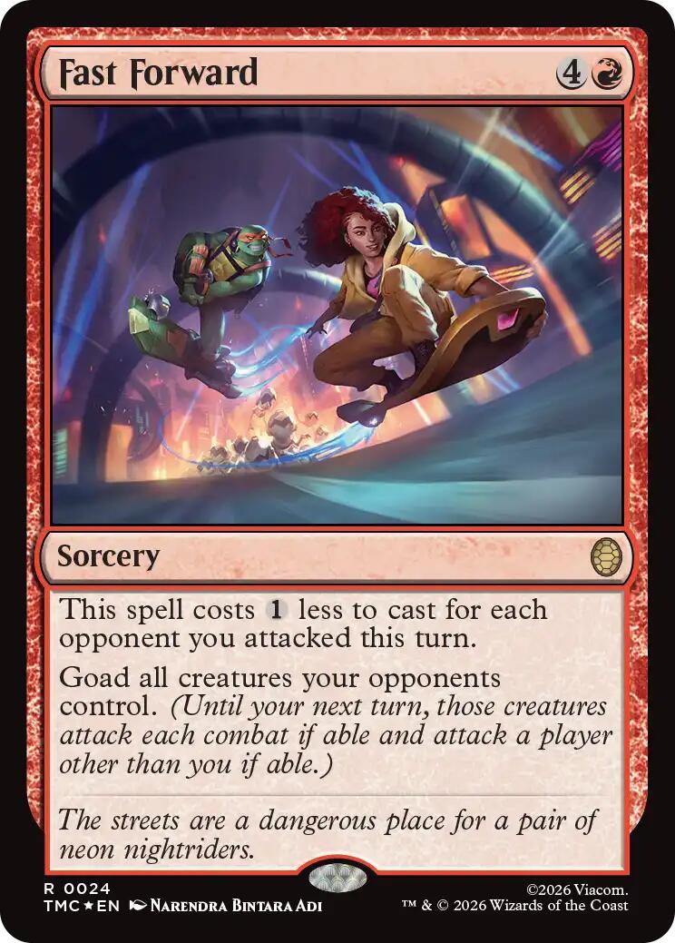 Fast Forward (Surge Foil) [Teenage Mutant Ninja Turtles Commander] | Empire Gaming NC
