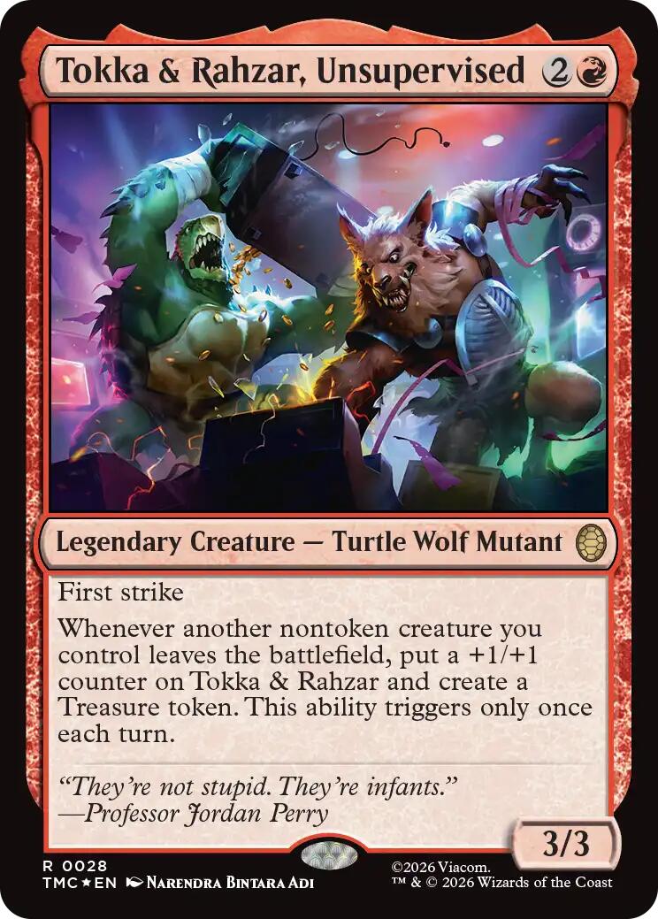 Tokka & Rahzar, Unsupervised (Surge Foil) [Teenage Mutant Ninja Turtles Commander] | Empire Gaming NC