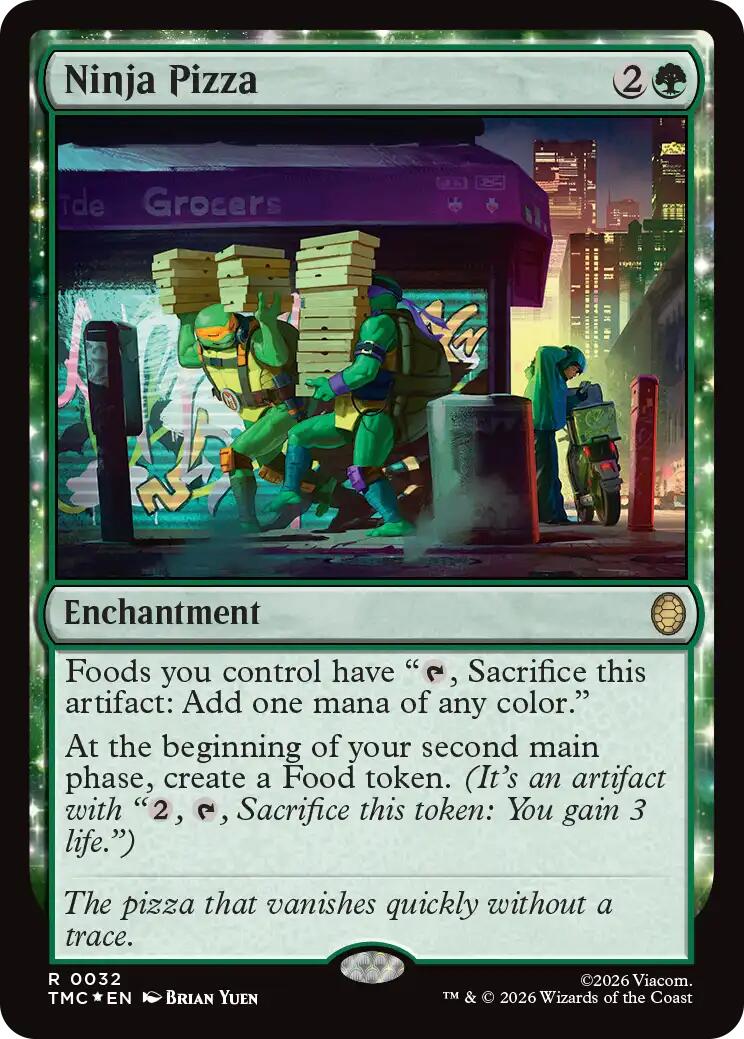 Ninja Pizza (Surge Foil) [Teenage Mutant Ninja Turtles Commander] | Empire Gaming NC