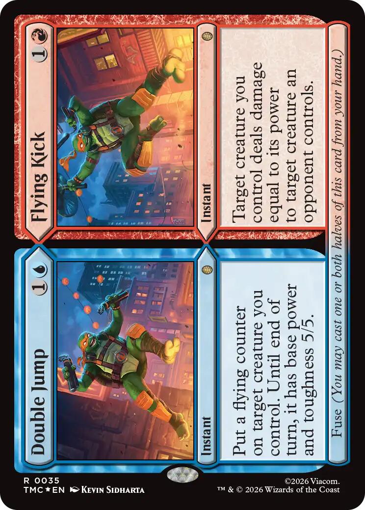 Double Jump // Flying Kick (Surge Foil) [Teenage Mutant Ninja Turtles Commander] | Empire Gaming NC