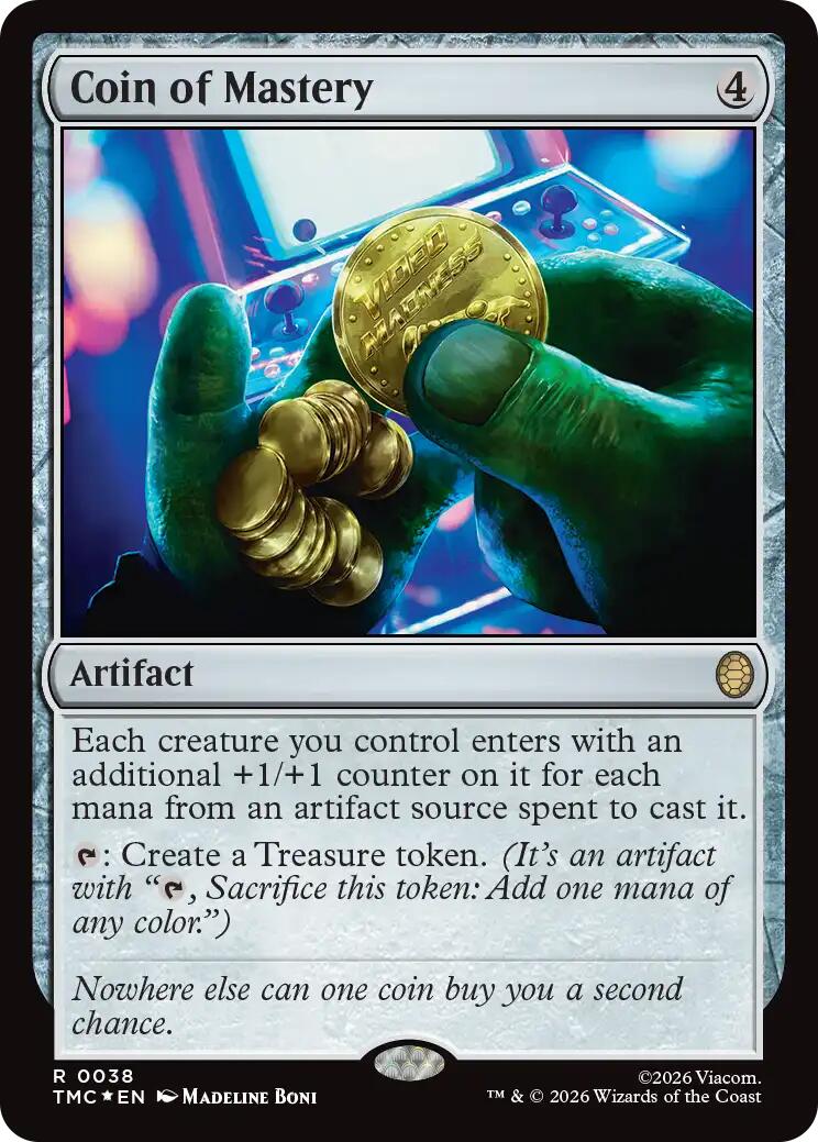 Coin of Mastery (Surge Foil) [Teenage Mutant Ninja Turtles Commander] | Empire Gaming NC