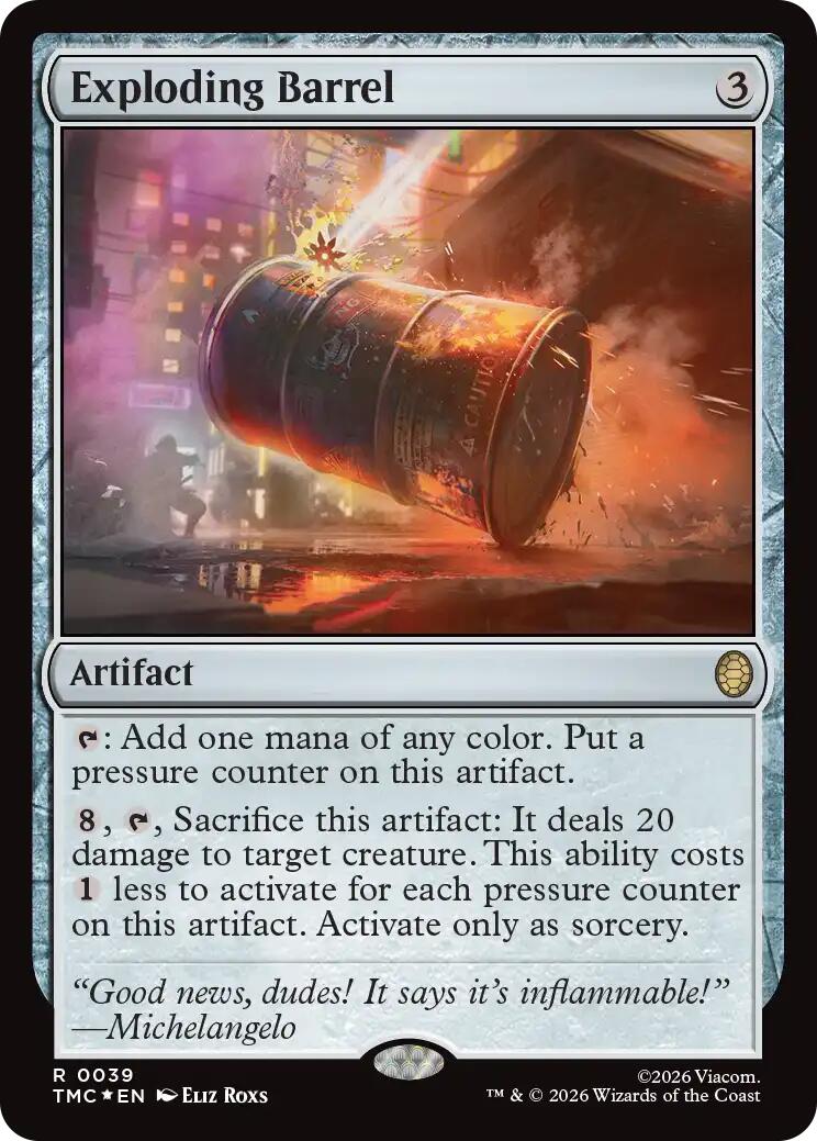 Exploding Barrel (Surge Foil) [Teenage Mutant Ninja Turtles Commander] | Empire Gaming NC