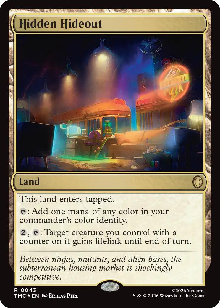Hidden Hideout (Surge Foil) [Teenage Mutant Ninja Turtles Commander] | Empire Gaming NC