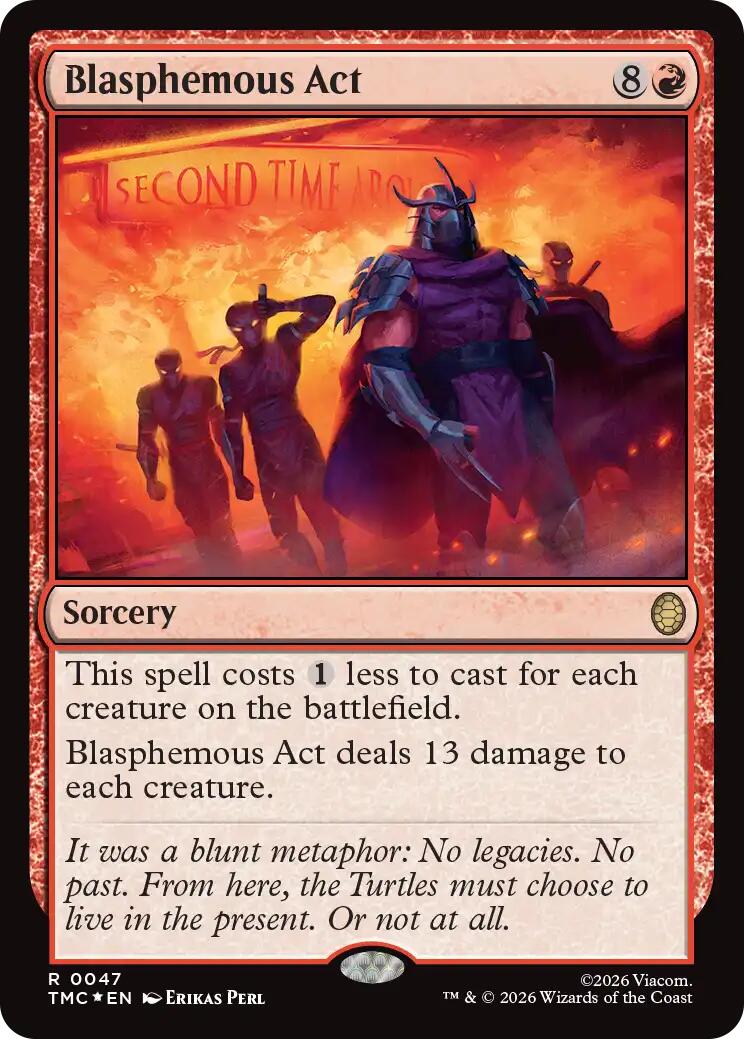 Blasphemous Act (Surge Foil) [Teenage Mutant Ninja Turtles Commander] | Empire Gaming NC