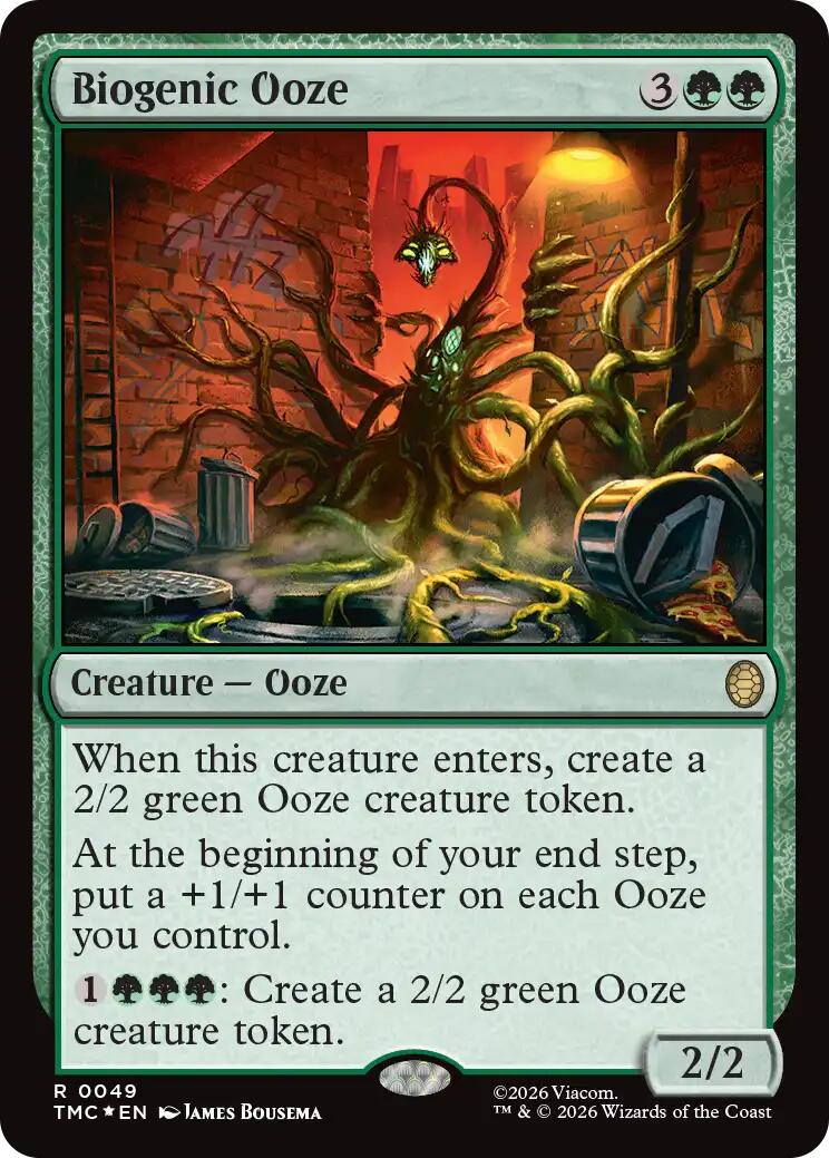 Biogenic Ooze (Surge Foil) [Teenage Mutant Ninja Turtles Commander] | Empire Gaming NC