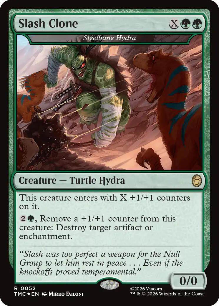 Slash Clone - Steelbane Hydra (Surge Foil) [Teenage Mutant Ninja Turtles Commander] | Empire Gaming NC
