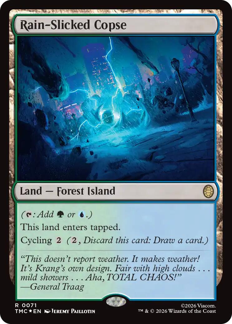 Rain-Slicked Copse (Surge Foil) [Teenage Mutant Ninja Turtles Commander] | Empire Gaming NC
