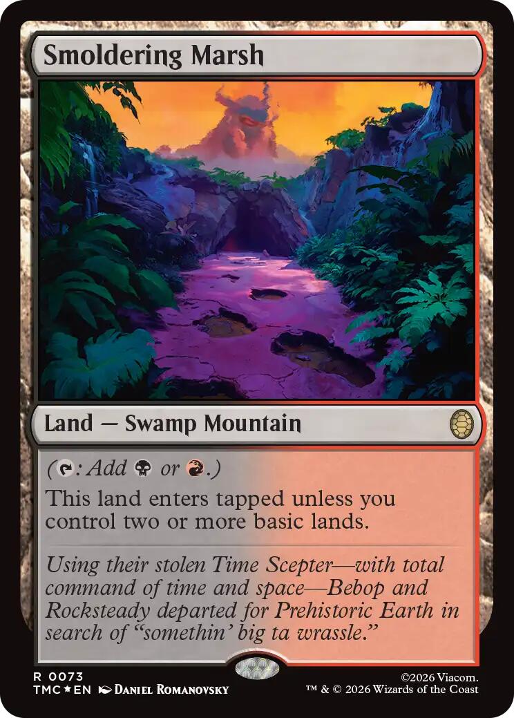 Smoldering Marsh (Surge Foil) [Teenage Mutant Ninja Turtles Commander] | Empire Gaming NC