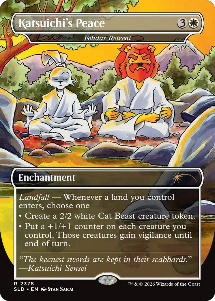 Katsuichi's Peace - Felidar Retreat [Secret Lair Drop Series] | Empire Gaming NC