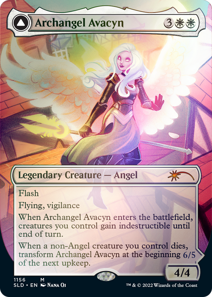 Archangel Avacyn // Avacyn, the Purifier (Borderless) [Secret Lair: From Cute to Brute] | Empire Gaming NC